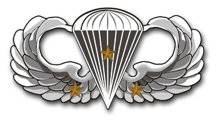 US Army 3.8" Basic Jump Wings Decal Sticker